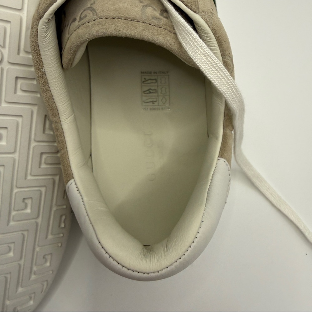 NWT Gucci Beige Ace Sneakers with Red and Green Accents size 39 fit 8.5-9US - Picture 7 of 9